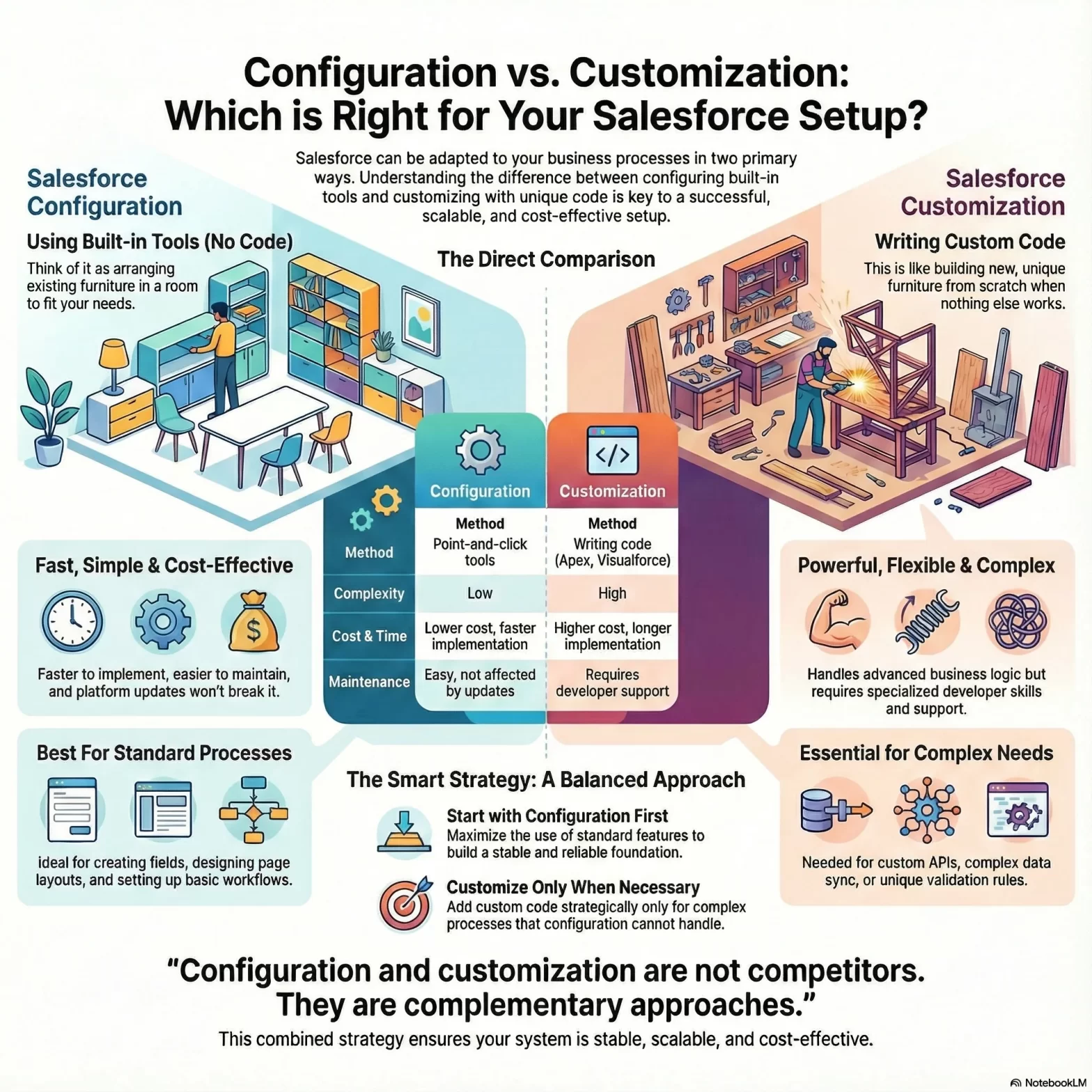 configuration vs custoumization