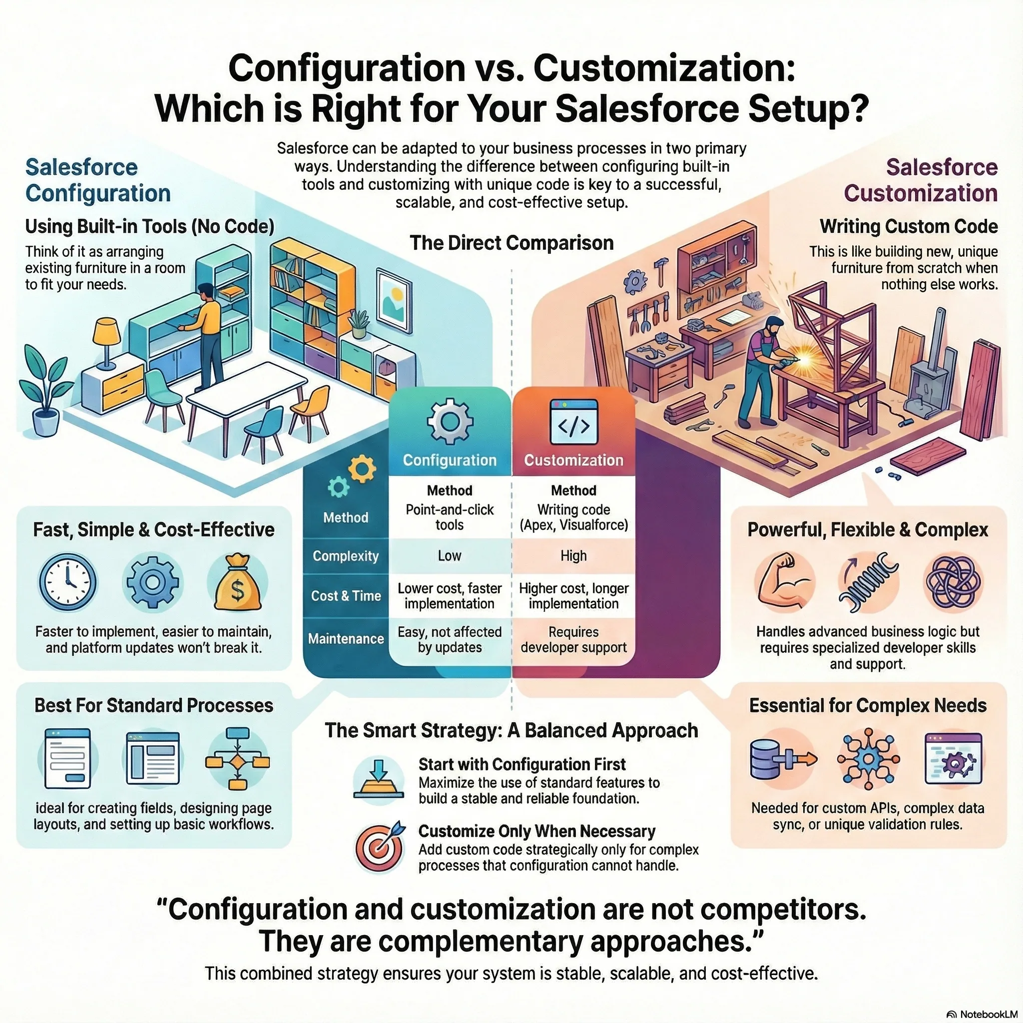 configuration vs custoumization